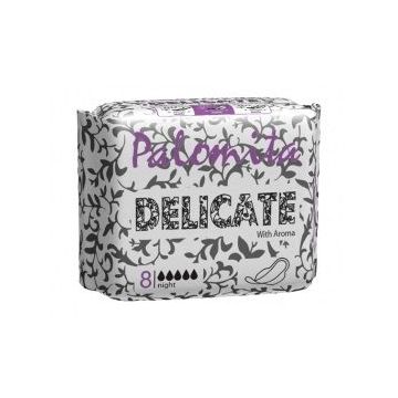 Palomita Delicate Ароматизирани дамски нощни превръзки х8 броя