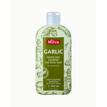 Milva Garlic Енергизиращ шампоан за слаба коса с чесън x200 мл