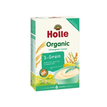 Holle Био каша 3 зърна за деца от 6 месечна възраст x250 грама - 210300