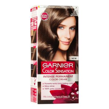Garnier Color Sensation Трайна боя за коса, 5.0 Искрящо светло кафяво