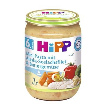 Hipp Рибно меню паста с филе от треска от Аляска и зеленчуци от 6 месечна възраст х190 грама - 6275