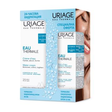 Uriage Eau Thermale Комплект за лице Термален крем и околоочен крем