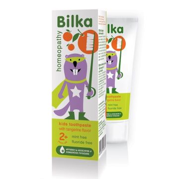 Bilka Homeopathy Kids Паста за зъби за деца над 2 години с аромат на мандарина х50 мл