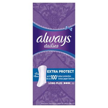 Always Dailies Extra Protect Long Plus Ежедневни дамски превръзки x22 броя