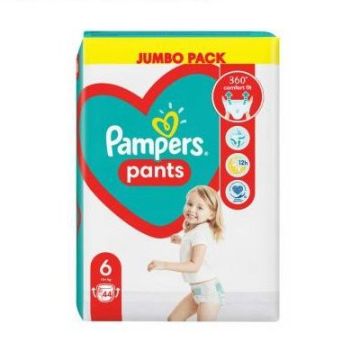 Pampers Pants 6 XL Пелени-гащи за бебета и деца над 15 килограма x44 броя
