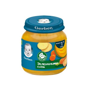 Gerber Пюре зеленчукова супа, Моето първо пюре х125 грама