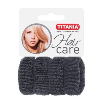 Titania Hair Care Ластици за коса, цвят сив х4 броя