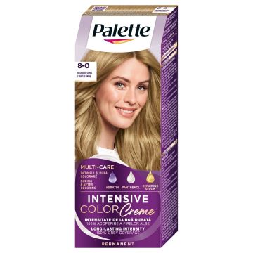 Palette Intensive Color Creme Дълготрайна крем боя за коса, 8-0 Light Blond