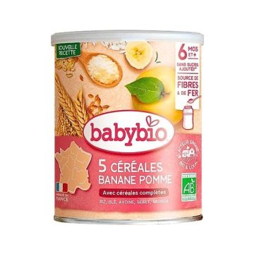 Babybio Био каша с киноа, плодове и зърнени храни за деца над 6 месеца x220 грама