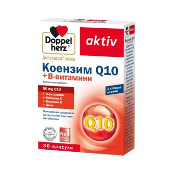 Коензим Q10 + B витамини x30 капсули Doppelherz