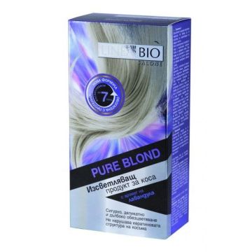 Linea Bio Salone Pure Blond Изветляващ продукт за коса с аромат на лавандула, за къса коса х 2 сашета 15 грама