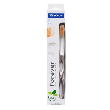 Trisa Forever Четка за зъби с алуминиева дръжа x1 брой, Soft