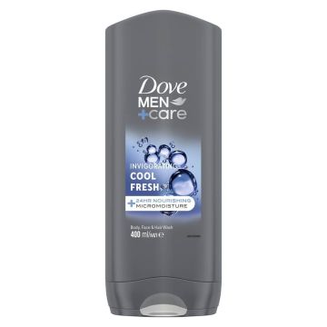 Dove Men+Care Cool Fresh Душ гел за мъже за тяло, лице и коса x400 мл