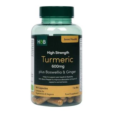 Турмерик (куркума) с босвелия, джинджифил и гъби х90 капсули Holland & Barrett