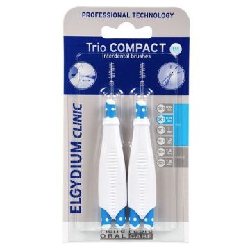Elgydium Clinic Trio Compact 111 Интердентални четки за тесни междузъбни пространства, 0,8 мм х4 броя
