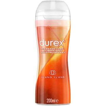 Durex Play Massage Чувствен масажен гел и лубрикант 2в1 с иланг-иланг х200 мл