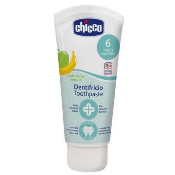 Chicco Паста за зъби ябълка и банан за деца над 6 месеца x50 мл
