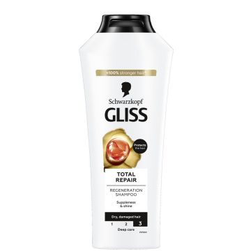 Gliss Total Repair Възстановяващ шампоан за суха и изтощена коса x400 мл