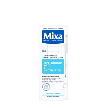 Mixa Anti-Dryness Хидратиращ серум за лице против суха, чувствителна кожа x30 мл
