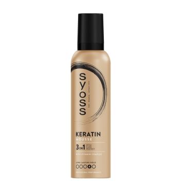 Syoss Keratin Пяна за коса за изключително силна фиксация х250 мл