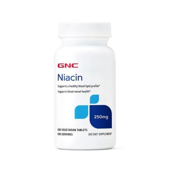 GNC Ниацин, 250 мг x100 вегетариански таблетки