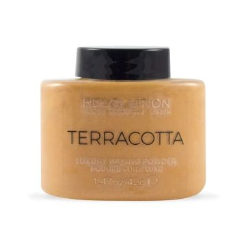 Revolution Loose Baking Powder Прахообразна пудра за лице x42 грама, Terracotta