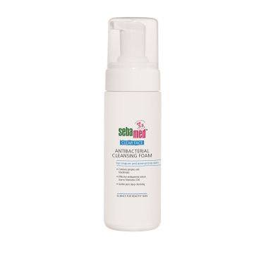 Sebamed Clear Face Антибактериална почистваща пяна за лице против акне х150 мл