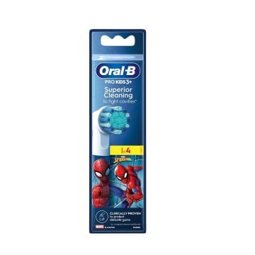 Oral-B Kids Spiderman Накрайник за електрическа четка за зъби за деца x4 броя