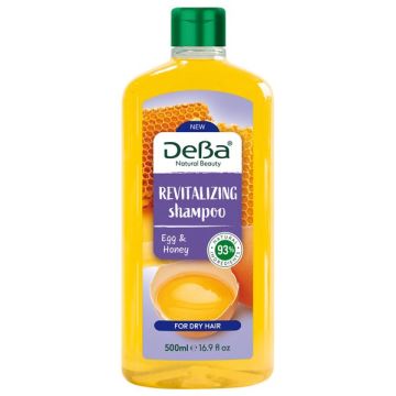 DeBa Natural Beauty Ревитализиращ шампоан с яйце и мед за суха коса x500 мл
