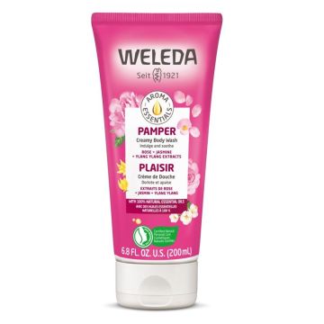 Weleda Love Кремообразен душ гел с аромат на роза, жасмин и иланг-иланг x200 мл