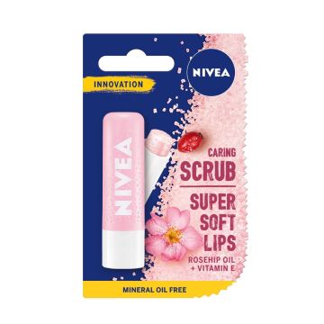Nivea Lip Care Scrub Пилинг за устни с масло от шипка x4.8 грама