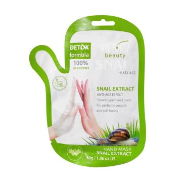 Victoria Beauty Snail Extract Detox Анти-ейдж маска за ръце с охлювен екстракт х30 грама