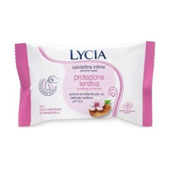Lycia Успокояващи интимни мокри кърпички за чувствителна кожа х12 броя