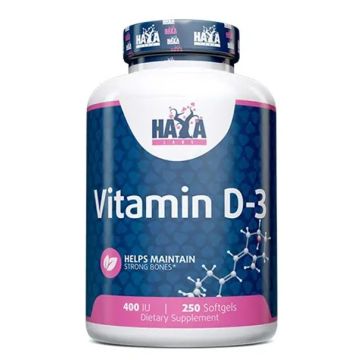 Витамин D3 400IU х250 меки капсули Haya Labs