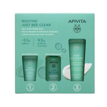 Apivita Just Bee Clear Комплект за лице срещу несъвършенства