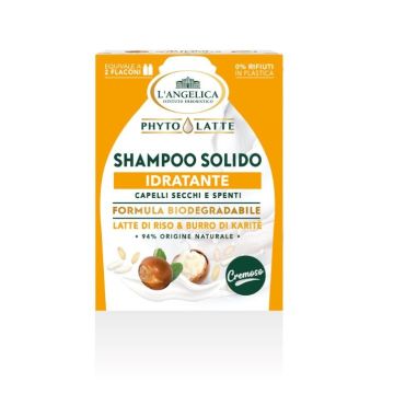L' Angelica Phyto Latte Твърд шампоан за коса с оризово мляко и масло от шеа x60 грама
