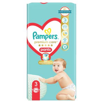 Pаmpers Premium Care Pants 3 Пелени - гащички за деца от 6 до 11 килограма x48 броя