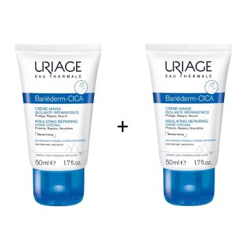 Uriage Bariederm-Cica Дуо Изолиращ възстановяващ крем за ръце 2х50 мл