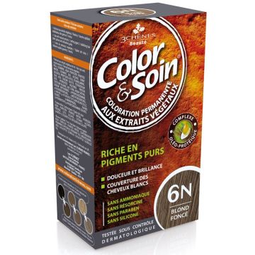 3Chenes Color & Soin Безамонячна боя за коса, цвят 6N Тъмно русо