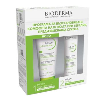 Bioderma Sebium Комплект Програма за възстановяване комфорта на кожата при терапия, предизвикваща сухота