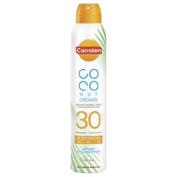 Carroten Coconut Dreams Слънцезащитен спрей за тяло SPF30 x200 мл