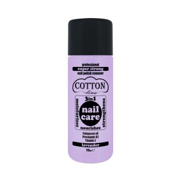 Cotton Line Nail Care  3в1 Професионален  супер силен лакочистител Лавандула х115 мл