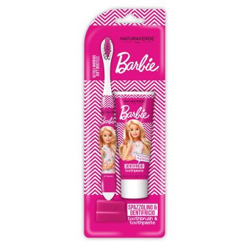 Naturaverde Barbie Промо комплект четка и паста за зъби