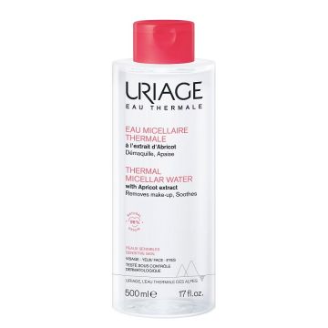 Uriage Thermal Термална мицеларна вода за лице за чувствителна кожа склонна към зачервяване x500мл