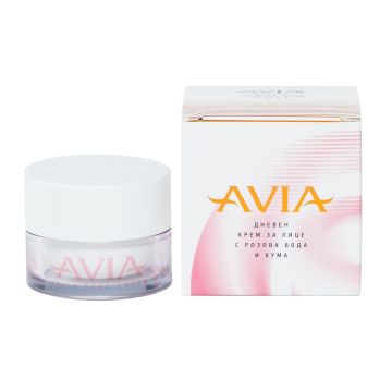 Avia Daily Хидратиращ дневен крем за лице с розова вода и хума х40 мл