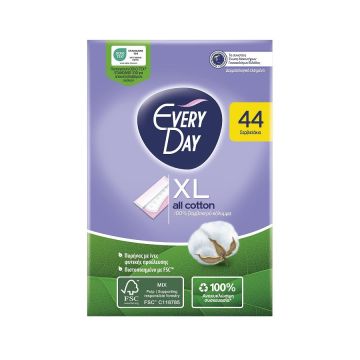 Everyday Normal All Cotton Ежедневни дамски превръзки х44 броя