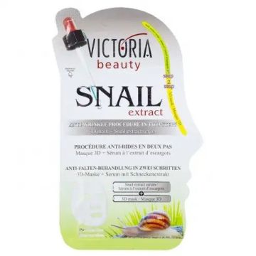 Victoria Beauty Snail Extract 3D Шийт маска за лице + серум от екстракт от охлюви