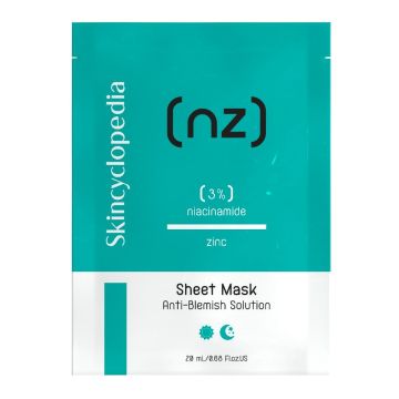 Skincyclopedia NZ Лист маска за лице против несъвършенства с 3% ниацинамид х20 мл