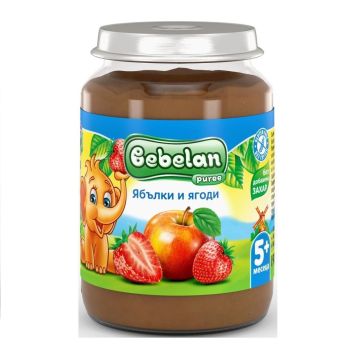 Bebelan Ябълки и ягоди за деца от 5 месечна възраст x190 грама