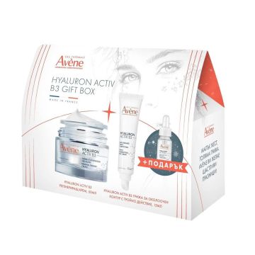 Avene Hyaluron Activ B3 Комплект за лице Регенериращ крем и Грижа за околоочен контур с тройно действие